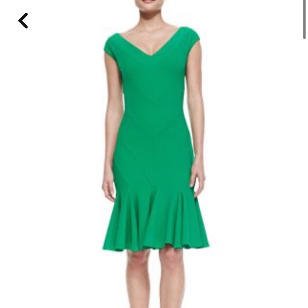 La Petite Robe Chiara Boni Margherita V-Neck Godet Cocktail Dress